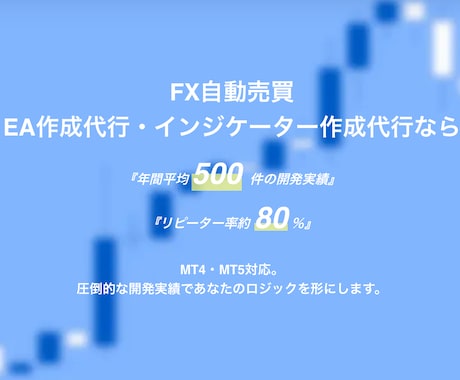 MT4/MT5のEAやインジケーターを作成します あなたのトレードをMetaTrader上で正確に再現！ イメージ2