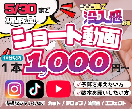 見やすいリール・ショート動画編集をいたします 丁寧に寄り添い最後まで見てしまう没入感ある動画を制作します イメージ1