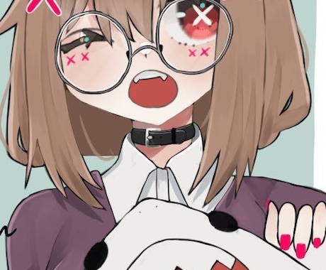 女の子のイラスト描きます 可愛い子、病みのある子、性格悪そうな顔等描くのが得意です。 イメージ1