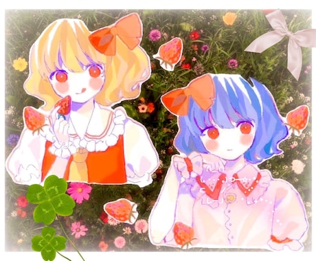 可愛い女の子を描きます イメージ1