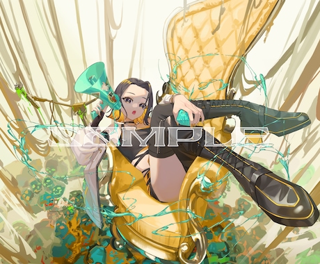 キャラクターイラスト、1枚絵制作します キャラクターデザイン込み、新衣装なども対応可能です。 イメージ2