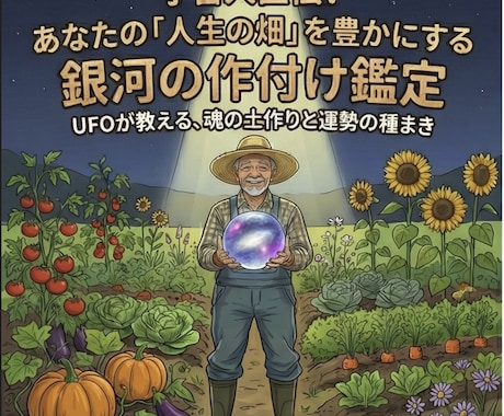 宇宙直伝！人生の畑を豊かにする銀河の作付け鑑定ます 〜UFOが教える、魂の土作りと運勢の種まき〜 イメージ1