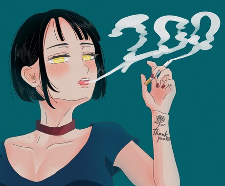 SNSにも！動画のサムネにも！1枚絵描きます SNSや動画でお使いいただきける1枚絵を描きます イメージ2