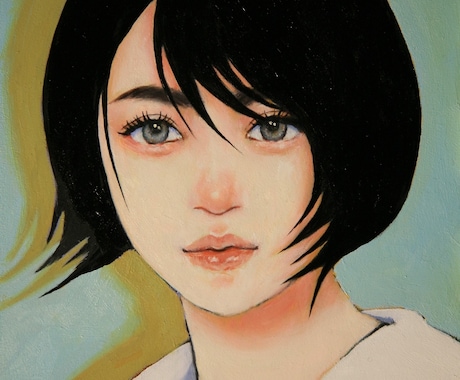 アナログ独特の現代アート的女の子イラストを描きます アナログ感のあるアイコンや似顔絵を御希望の方への特別版です イメージ2