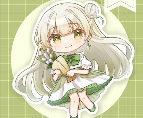 商用利用込み！カラフルでかわいいイラスト制作します アイコン・サムネイル・歌ってみた・立ち絵・TRPG等に♪ イメージ1