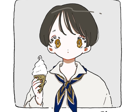 今風のオシャレで可愛い似顔絵を描きます お気に入りのコーデ、髪型、可愛く絵に残しませんか？ イメージ1