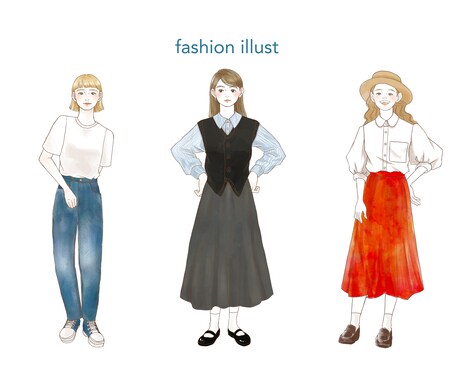 ヘルシーな美容、ファッションイラスト描きます webメディア、sns、雑誌、フリーペーパーにも イメージ2