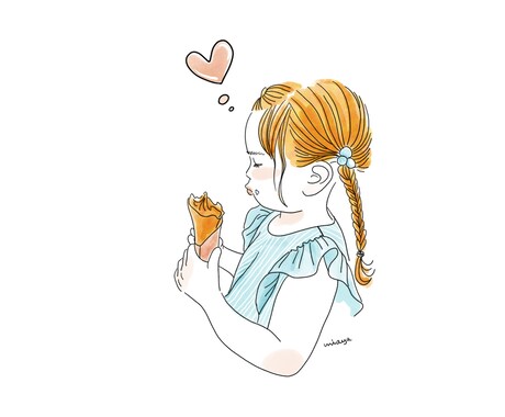お子さまの一瞬を可愛く切り取りイラストにします 日々の成長を可愛いイラストにして残しませんか？ イメージ2