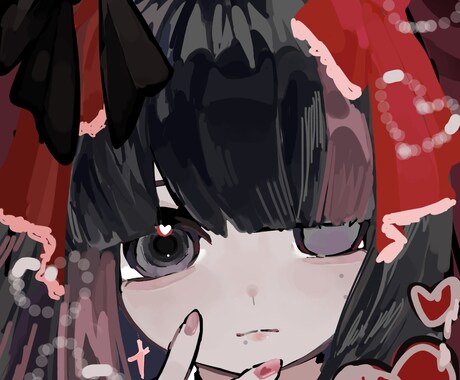 目を惹かれ印象に残る素敵な厚塗り風イラスト描きます はっきりとした線画にふんわりと色をのせ、暖かく完成させます イメージ2