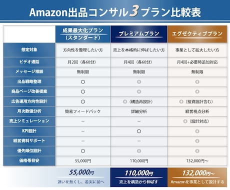 プレミアムプラン・Amazon出品コンサルします 売上を構造から伸ばす戦略設計支援 イメージ2
