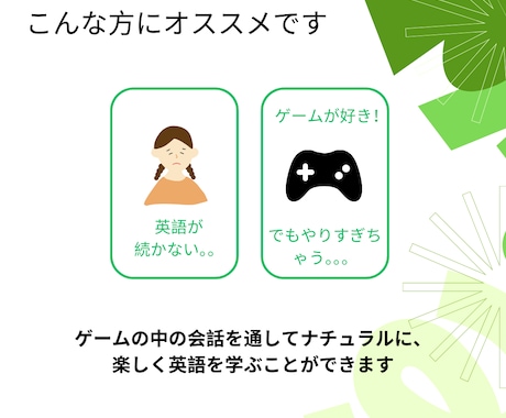 ゲームで英会話嫌いを克服します 超初心者のお子さんでも安心！とにかく楽しく続く英会話です！ イメージ2