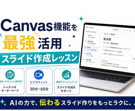Gemini だけでスライド作成レッスンします Geminiのcanvas機能で頭の中の「それ」をスライドに イメージ2