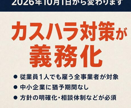 10月義務化対応カスハラ対策セットを作ります カスタマーハラスメント対策しましょう！ イメージ2