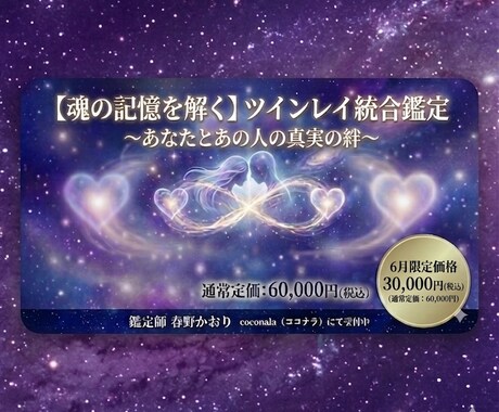 極！【魂の記憶を解く】ツインレイ鑑定書作ります 魂の片割れが導く奇跡の物語ツインレイの絆・全解明！ イメージ2