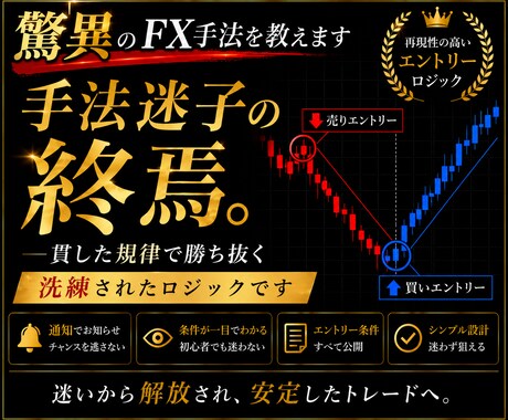 残り1名！驚異のFX1分足スキャル手法を教えます 1日5pipsを手堅く積み上げるシンプル手法！ イメージ1