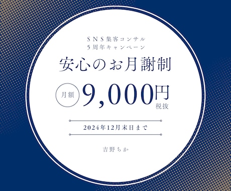 安心価格でプロからSNS集客を学べます 気軽に始めるSNS集客！手厚い月額プラン イメージ1