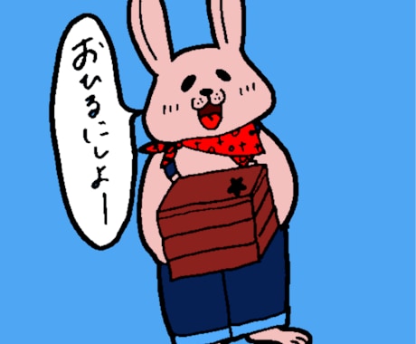 素朴な手書きタッチの動物イラスト描きます イメージ1