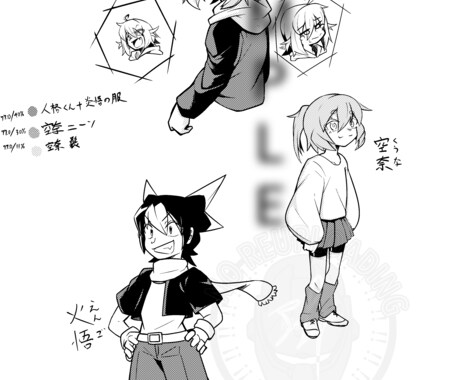 キャラクターデザイン承ります ミリタリー要素自信あり！あまり見ない絵柄かも…？ イメージ2