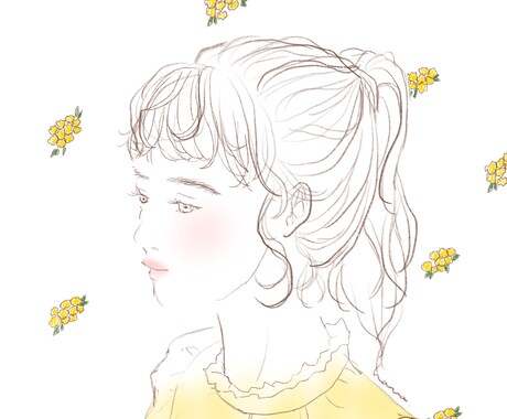 柔らかく女性らしいタッチのアイコン作成します 可愛い、おしゃれ、色鉛筆風が得意なイラストレーターが描きます イメージ1