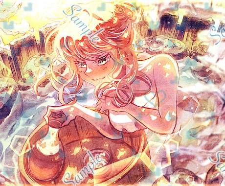 一枚絵、夢絵、アイコン、サムネイルなどを描きます おしゃれサムネで簡単に人気が欲しい方へ現役絵師が叶えます イメージ1