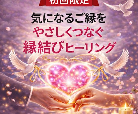 初回限定・気になるご縁を縁結びヒーリングします 気になるご縁に愛と光のエネルギーを届けます イメージ1