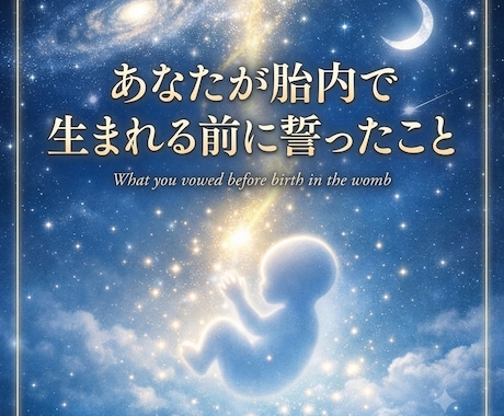 あなたが胎内で生まれる前に誓ったことを伝えます ここにいることを選んだ自分の不思議に気付いた方へ イメージ1