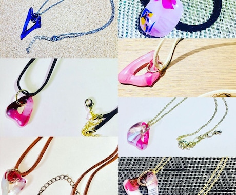 貴方だけの世界に一つのガラスペンダントつくります お好きな色をお聞きして、オーダーで作ります イメージ2