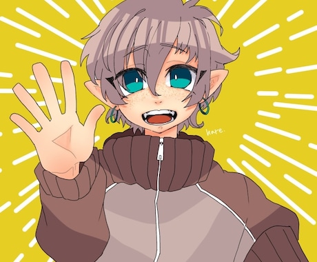 コテキャでアイコンお描きします ご自分の固定キャラクターをアイコンにしませんか？ イメージ1