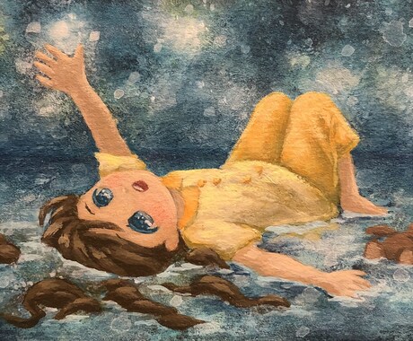 ATCサイズのアナログイラストを制作します プレゼント、インテリア等にいかがでしょうか？ イメージ2