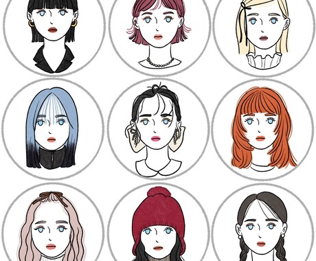 お洒落なアイコンを描きます 雰囲気のあるアイコンだから周りと被らない イメージ2