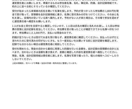 Word資料・手順書を読みやすく整えます 原稿から文章・見出し・余白を整理。修正1回込み イメージ2