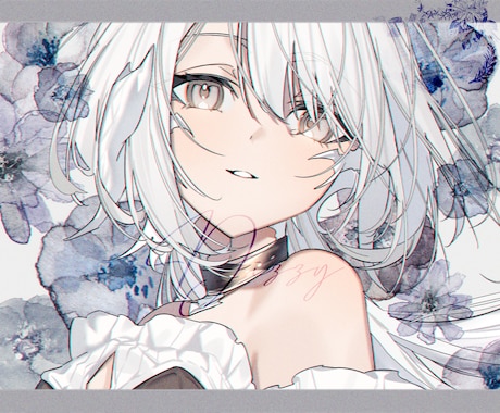 商用利用◎キラキラ、透明感のあるイラスト書きます 動画のサムネイル/CDジャケットなど幅広く対応致します。 イメージ2
