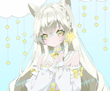 綺麗で可愛い♡アイコン/イラスト描きます 透明感のある可愛い女の子を描きます！修正無制限です！ イメージ1