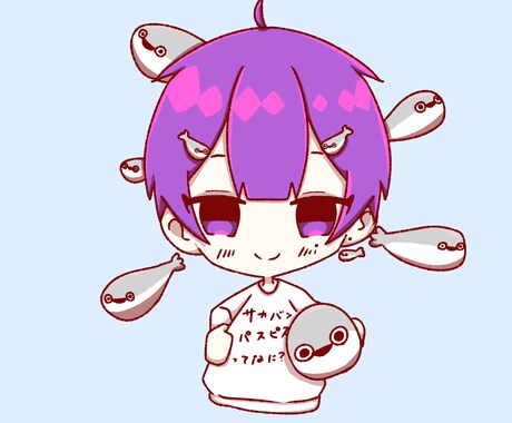 オリジナルデフォルメ描いてます 手書き感のあるデフォルメのアイコンを描いてます！ イメージ1
