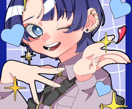 1枚絵作成を承っております かわいいイラスト作ります✨️ポップで可愛いが得意です❕ イメージ2