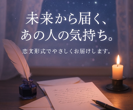 1日1名限定　恋文で読む、彼の気持ちと未来占います あの人の心が、やさしく届く手紙。 イメージ2
