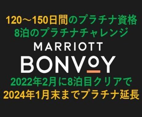 マリオット プラチャレ＋期間限定プラチナ作成します マリオット プラチナ 最大150日 8泊プラチャレ