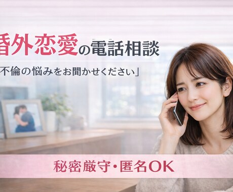 婚外恋愛｜綺麗事なしの本音、聞きます 誰にも言えない本音、ここでは隠さなくていい。 イメージ1