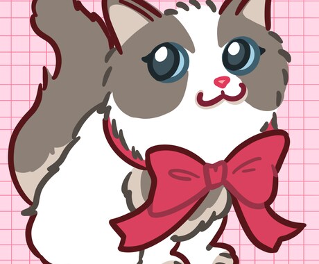 かわいいペットのイラスト描きます 可愛い姿イラストでおさめませんか！ イメージ1