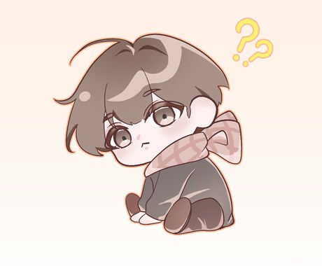 可愛いちびキャラ描きます アイコンやスタンプ用の柔らかい印象のちびキャラを制作します イメージ2