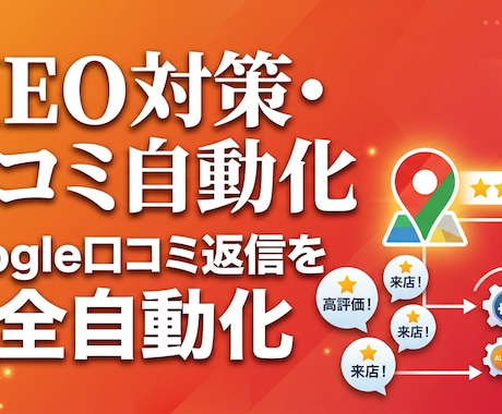 店舗集客を強化するMEO対策を代行します 口コミ自動返信+GBP投稿自動化で来店数アップを実現 イメージ1