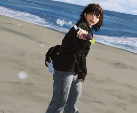 可愛くてエモーショナルな女の子のイラストを描きます イメージ1