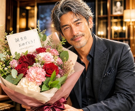 流行を取り入れたLPを作成します イケオジにプレゼントの花束を! イメージ1