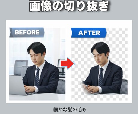 格安！画像の切り抜き・加工承ります AIで修正して上手くいかない修正、加工、お任せ下さい！ イメージ2