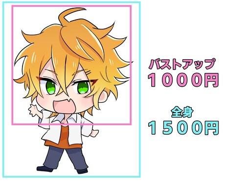 ゆるかわミニキャラアイコン◎表情違いも対応します やさしい雰囲気のミニキャラをお描きします♪ イメージ2