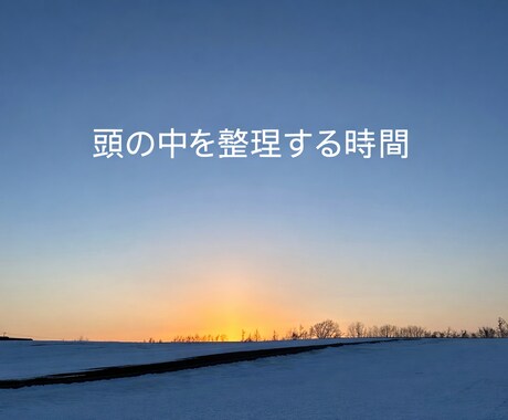 モヤモヤしている頭の中を30分で整理します 考えがまとまらない時、話しながら頭の中を整理します。 イメージ1