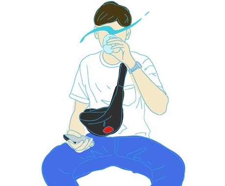 線画イラスト描きます ソフト初心者のため、線画モデル募集中です！ イメージ2