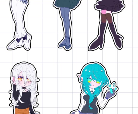 デフォルメを可愛く描かせていただきます OC様.コテキャ様を丁寧にそして可愛く描きます！ イメージ1