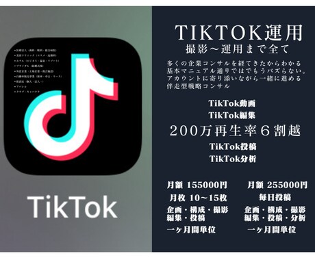 SNSで集客する動画とアカウント設定を行います 「TikTok運用と仕組みづくり」 イメージ1