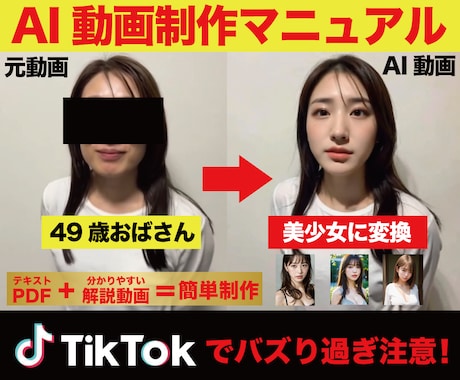 AI動画制作の方法を教えます Stable Diffusioを使い簡単にAI動画が作れます イメージ1